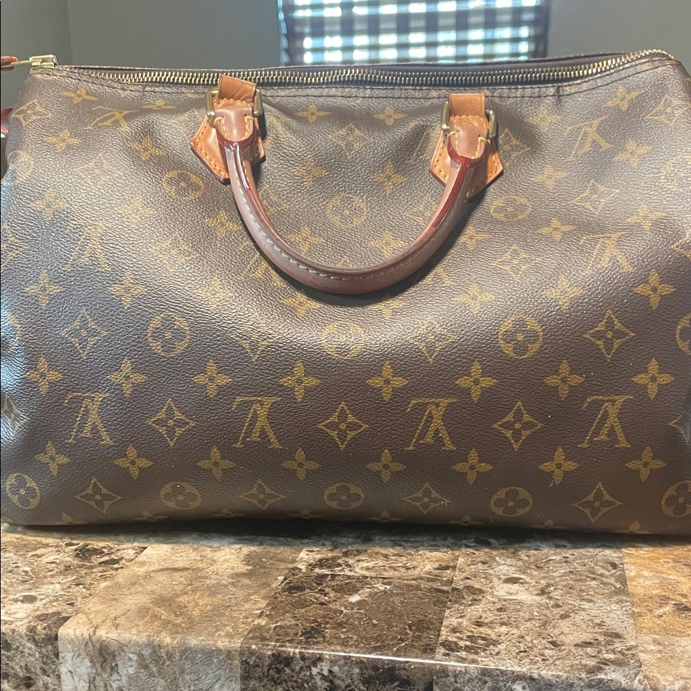 Louis Vuitton Brown Monogram Speedy-Style Satchel